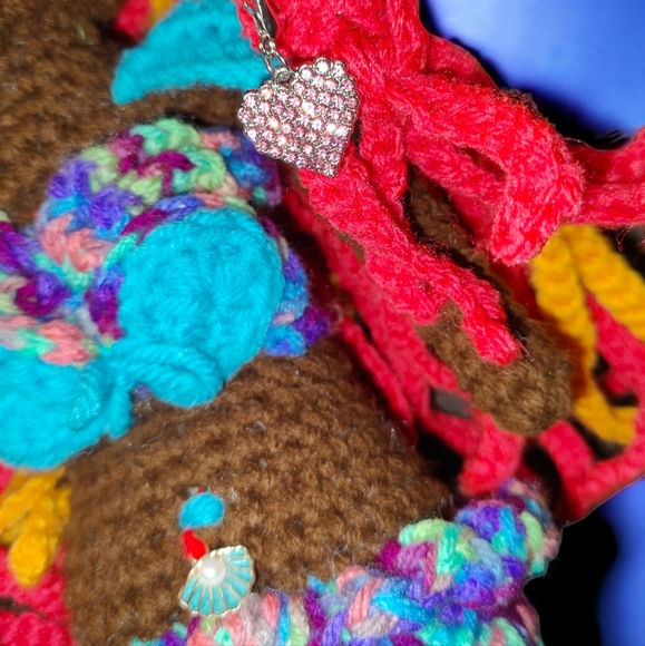 Handmade Crochet Little Mermaid Ariel Amigurumi Doll - Picture 7 of 8